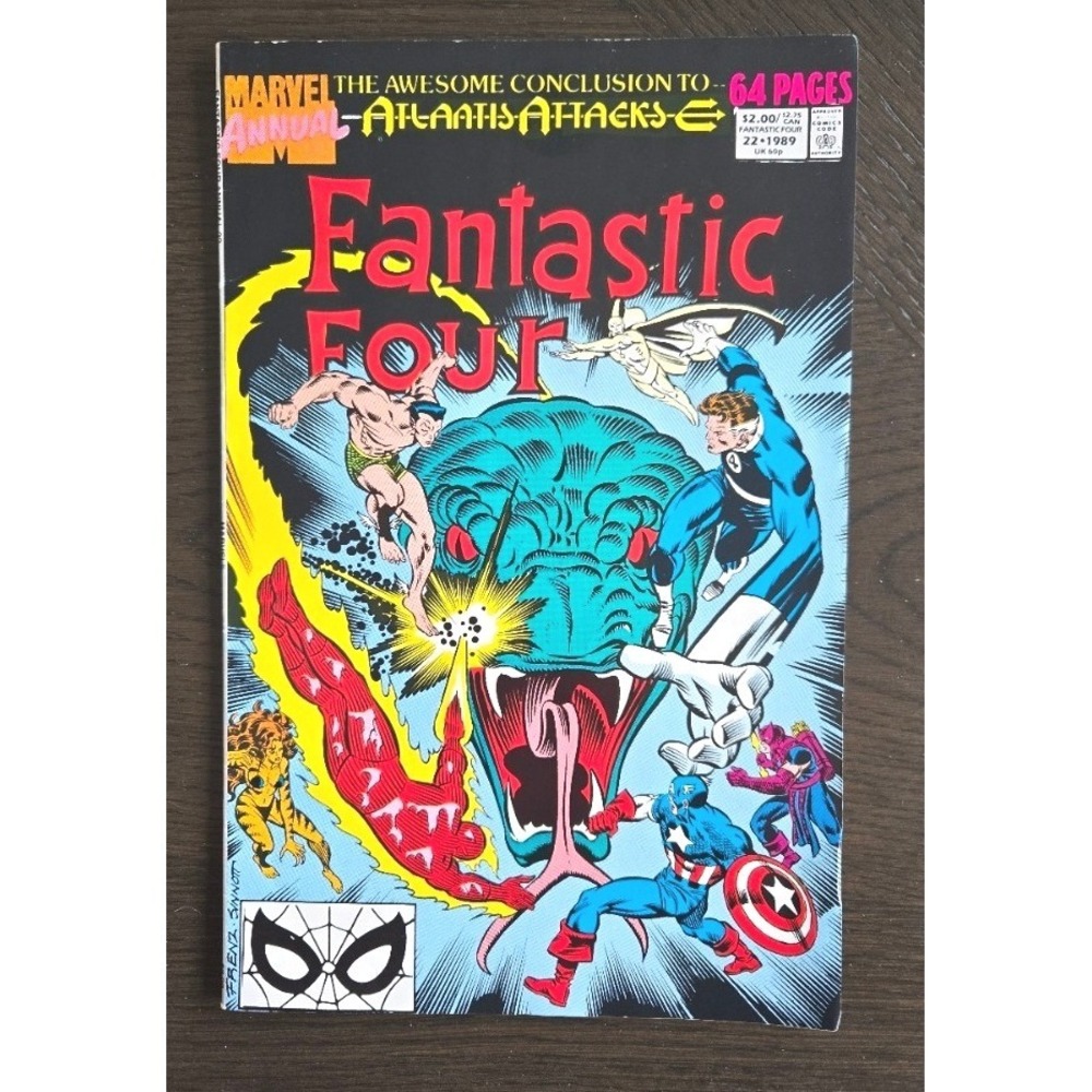 Fantastic Four Annual #22 Atlantis Attacks (1989) Marvel Comics High Grade